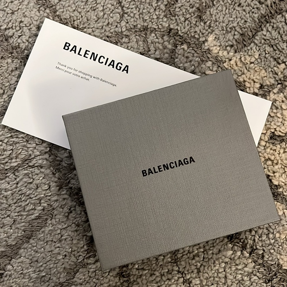 Balenciaga Papier Mini Wallet, dark steel grey, NEW IN BOX! - Picture 2 of 11